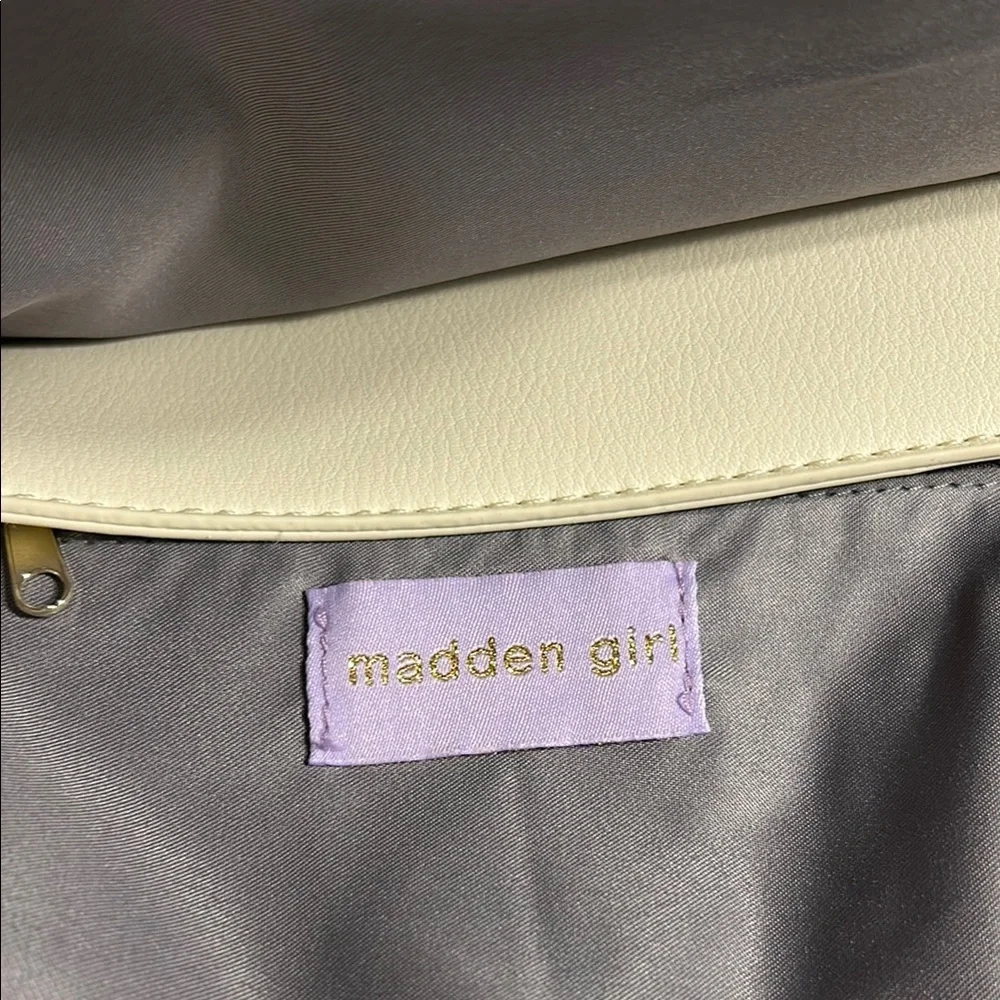 Madden Girl Cream Shoulder Bag